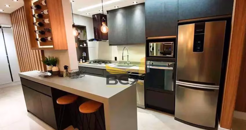 Apartamento com 2 dormitórios com suíte e sala estendida total mobiliado para locação de 75 m² em alphaville barueri sp