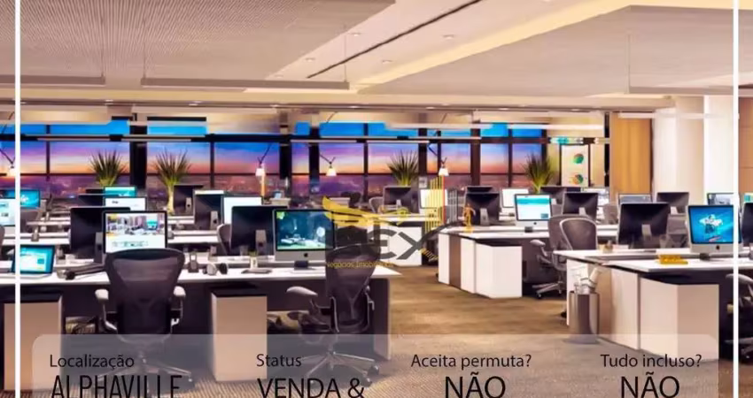 Andar corporativo, 1150 m² - venda por r$ 25.300.000 ou aluguel por r$ 104.550/mês - alphaville industrial - barueri sp