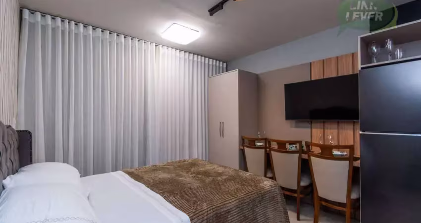 Studio com 1 dormitório para alugar, 21 m² por r$ 3.185,00/mês - centro - curitiba/pr
