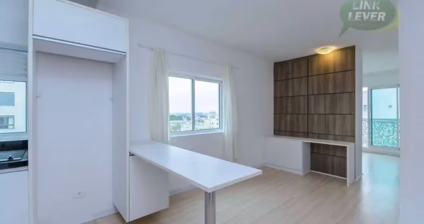 Studio com 1 dormitório para alugar, 33 m² por r$ 2.355,15/mês - bacacheri - curitiba/pr