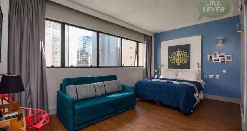 Apartamento com 1 dormitório para alugar, 36 m² por r$ 4.070,00/mês - água verde - curitiba/pr