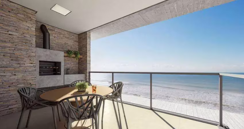 Apartamento frente mar na praia brava de itajaí, 3 suites com 3 vagas