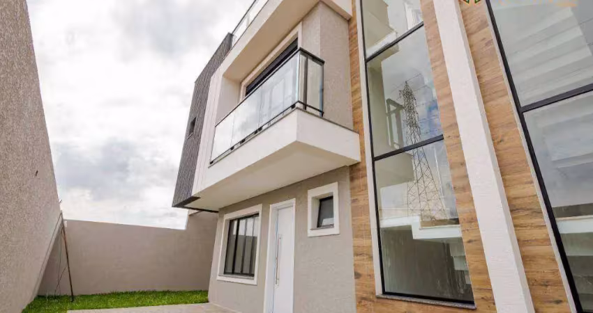 Sobrado com 3 dormitórios à venda, 130 m² por r$ 890.000,00 - são braz - curitiba/pr