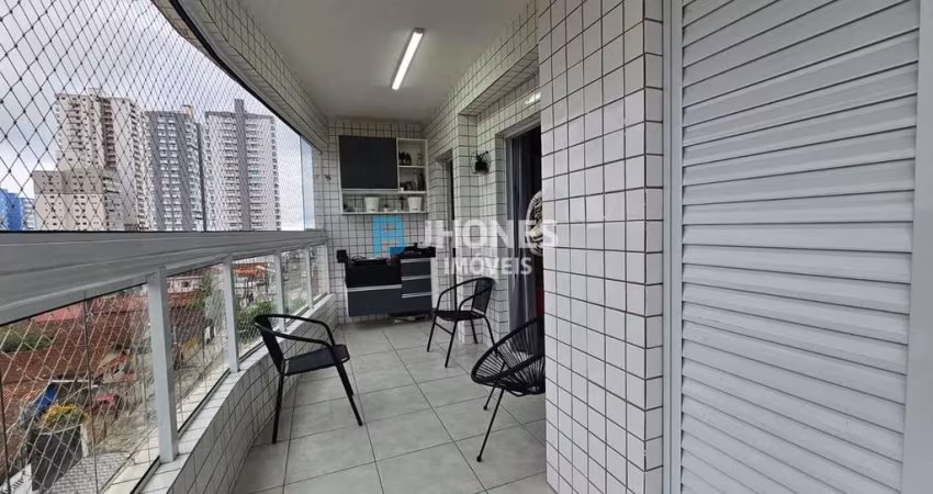 Apartamento com 2 quartos, Maracanã, Praia Grande - R$ 385 mil, Cod: BJ1977