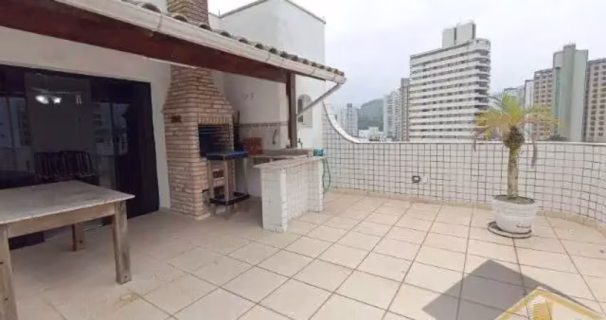 Cobertura duplex com churrasqueira e área externa para locação na praia do tombo - ref.: 5803