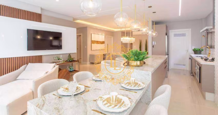 APARTAMENTO FINAMENTE DECORADO EM NA MEIA PRAIA - SC  04 SUÍTES  03 VAGAS PRIVATIVAS E UM LAZER COMPLETO