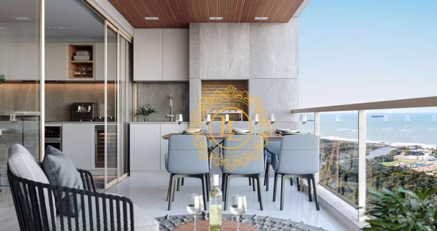 Apartamento com VISTA MAR e 3 dormitórios à venda, 110 m² na Praia Brava - Itajaí/SC