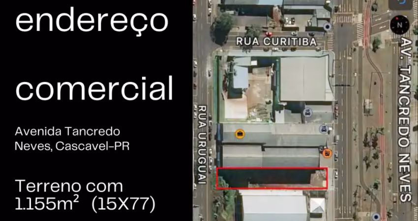 Terreno com 1155m² na Avenida Tancredo Neves