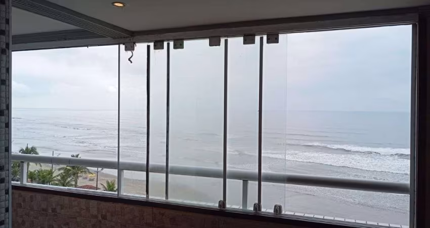 APARTAMENTO FRENTE E VISTA MAR EM MONGAGUÁ ANDAR ALTO!!