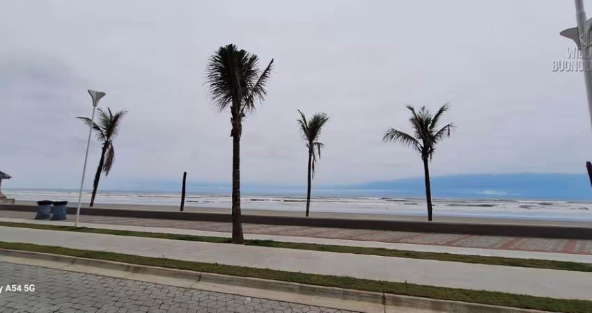 Apartamento 2 dormitórios sendo 1 suíte + lavabo frente mar em Mongaguá
