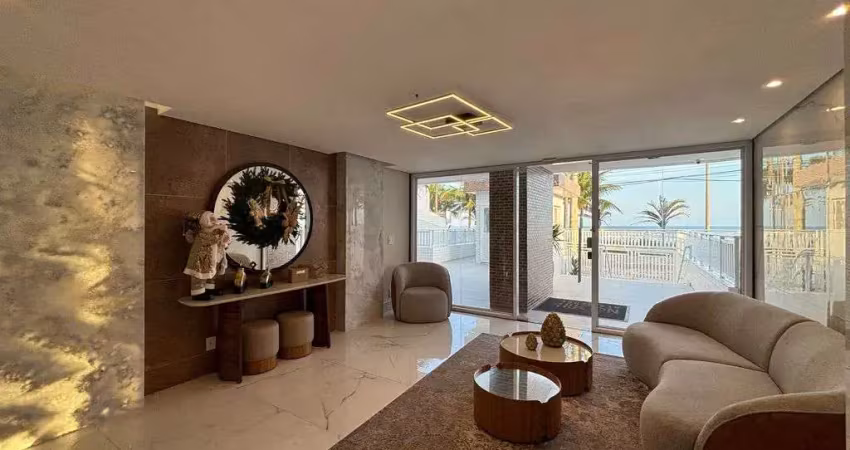 LINDO APARTAMENTO FRENTE À PRAIA EM PRAIA GRANDE! PÉ NA ÁREIA.
