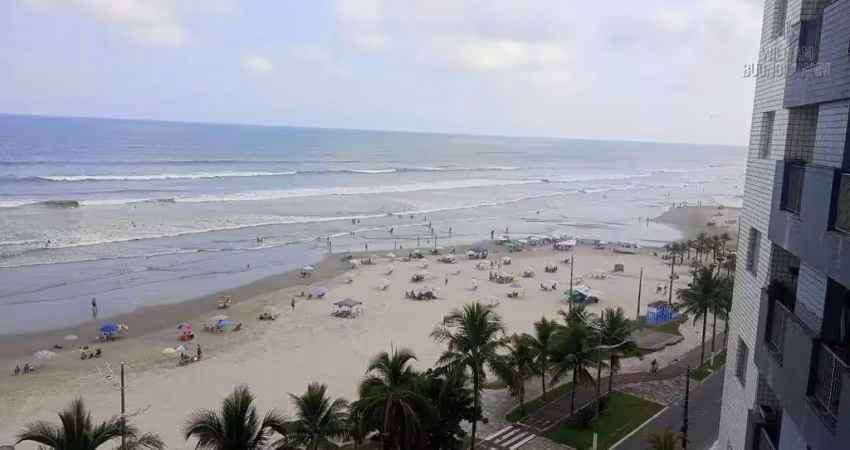 Apartamento com sacada gourmet 2 dormitórios frente mar na praia grande!