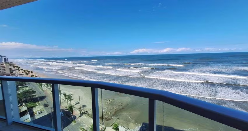 Apartamento 2 quartos sendo 1 suíte frente mar em Mongaguá