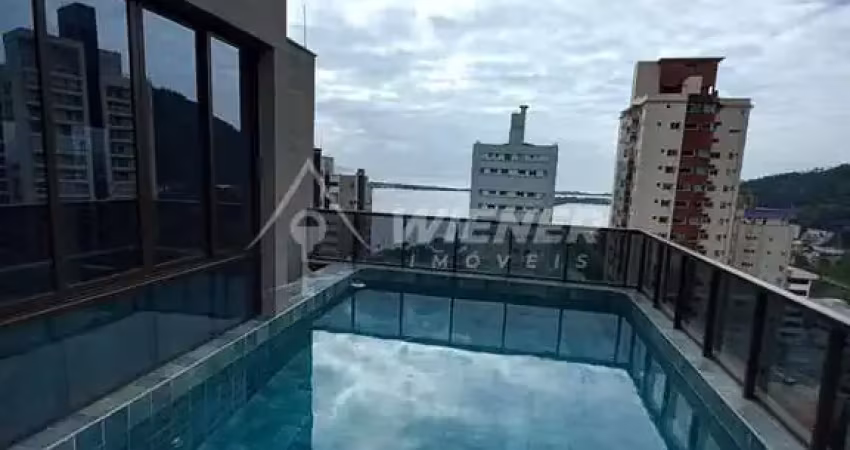 Cobertura c/ piscina, vista mar, 3 suítes,  2 vags, fazenda, itajaí - sc