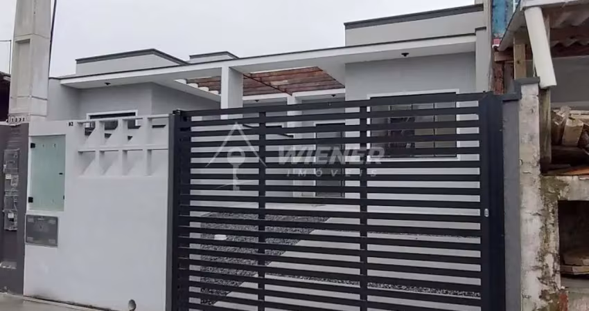 Casa geminada térrea , 2 dormit., 1 vga coberta, santa regina, itajaí - sc