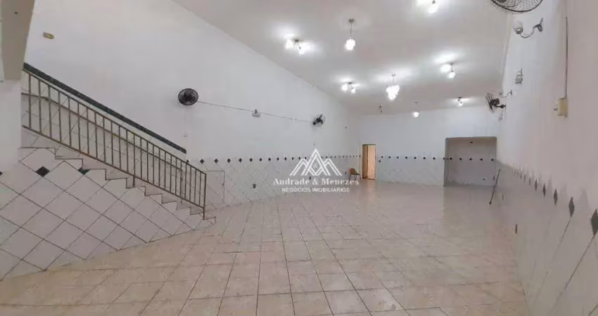 Salão para alugar, 156 m² por r$ 2.650,00/mês - vila tibério - ribeirão preto/sp