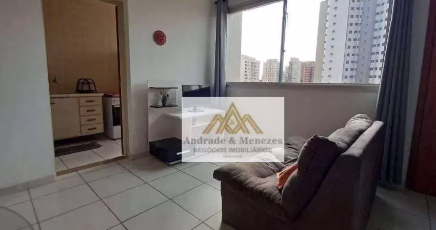 Kitnet com 1 dormitório para alugar, 38 m² por R$ 1.846,82/mês - Centro - Ribeirão Preto/SP