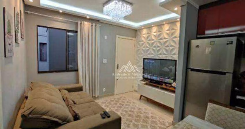 Apartamento com 2 dormitórios à venda, 42 m² por R$ 170.000 - Recanto das Palmeiras - Ribeirão Preto/SP