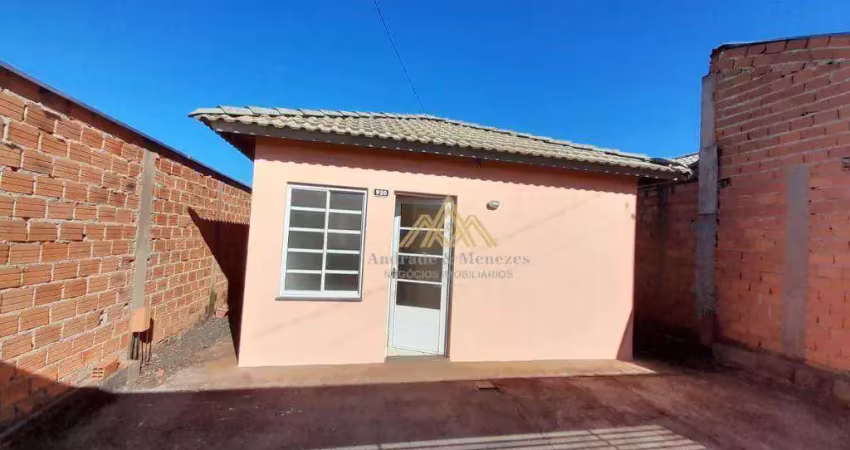 Casa com 2 dormitórios para alugar, 46 m² por r$ 1.051,45/mês - jardim cristo redentor - ribeirão preto/sp