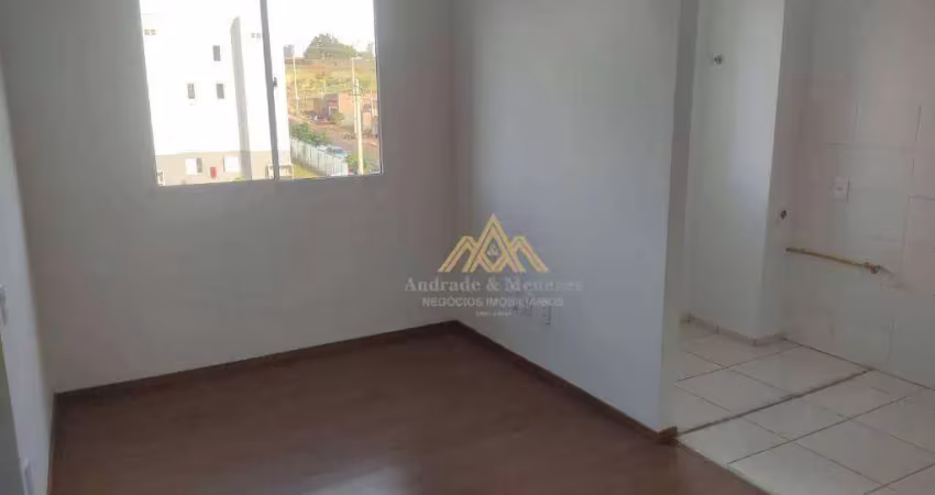 Apartamento com 2 dormitórios para alugar, 43 m² por r$ 760/mês - reserva macaúba - ribeirão preto/sp