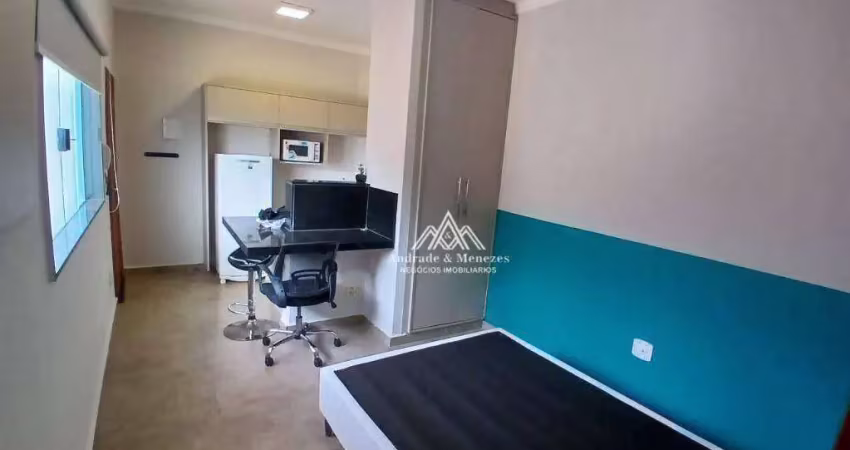 Kitnet com 1 dormitório para alugar, 30 m² por r$ 1.100/mês - vila monte alegre - ribeirão preto/sp