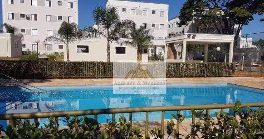 Apartamento com 2 dormitórios para alugar, 47 m² por r$ 1.200/mês - parque são sebastião - ribeirão preto/sp