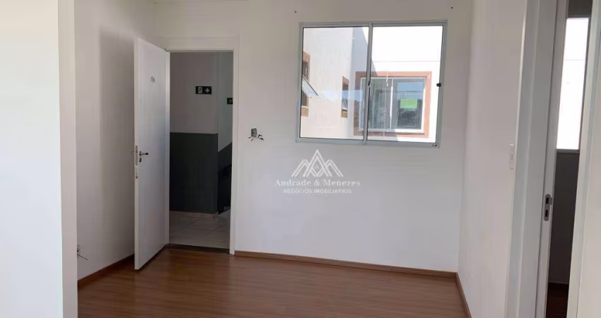 Apartamento com 2 dormitórios para alugar, 40 m² por R$ 700/mês - Bonfim Paulista - Ribeirão Preto/SP