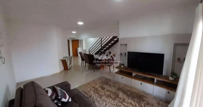 Apartamento duplex com 4 dormitórios para alugar, 216 m² por r$ 7.622,79/mês - jardim botânico - ribeirão preto/sp