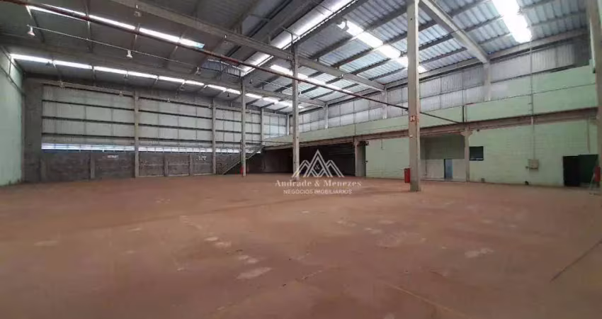 Galpão para alugar, 2278 m² por r$ 53.539,11/mês - parque industrial avelino alves palma - ribeirão preto/sp