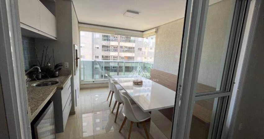Apartamento com 2 dormitórios para alugar, 90 m² por R$ 5.721,52/mês - Bosque das Juritis - Ribeirão Preto/SP