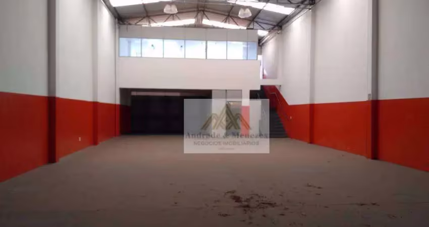 Galpão para alugar, 378 m² por r$ 6.300/mês - jardim jóquei clube - ribeirão preto/sp