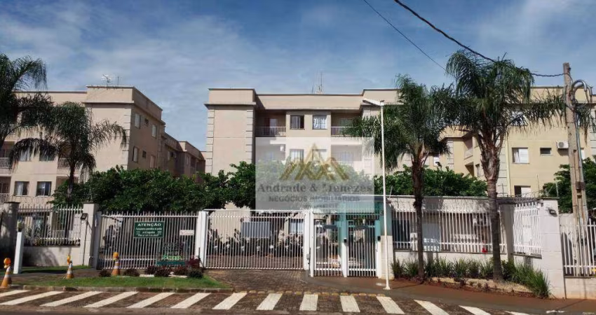 Apartamento com 2 dormitórios para alugar, 46 m² por R$ 1.211,49/mês - Ipiranga - Ribeirão Preto/SP
