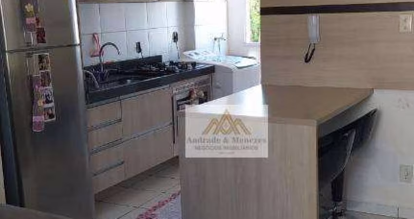 Apartamento com 2 dormitórios, 42 m² - Aluguel  R$ 1.000/mês - Ribeirão Verde - Ribeirão Preto/SP