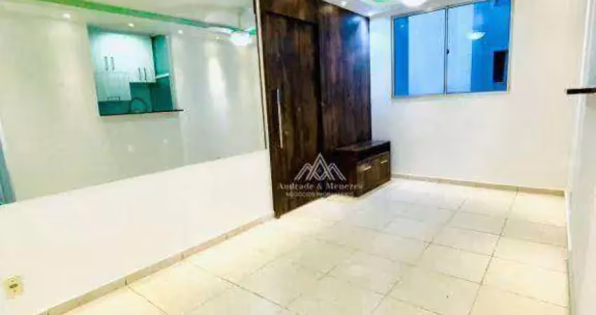 Apartamento com 2 dormitórios, 46 m² - venda por r$ 191.000,00 ou aluguel por r$ 1.350,00/mês - parque são sebastião - ribeirão preto/sp