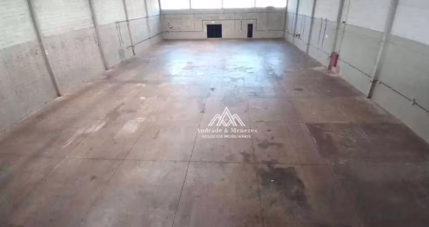 Galpão para alugar, 842 m² por r$ 16.645,00/mês - parque industrial lagoinha - ribeirão preto/sp