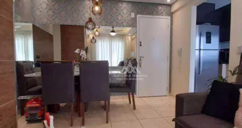 Apartamento com 2 dormitórios à venda, 50 m² por r$ 255.000,00 - jardim anhangüera - ribeirão preto/sp