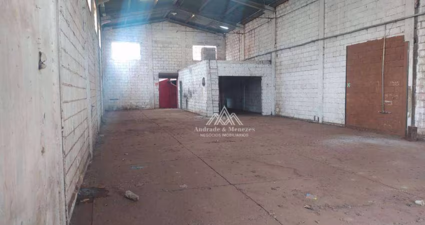Galpão para alugar, 300 m² por R$ 2.500/mês - Vila Carvalho - Ribeirão Preto/SP