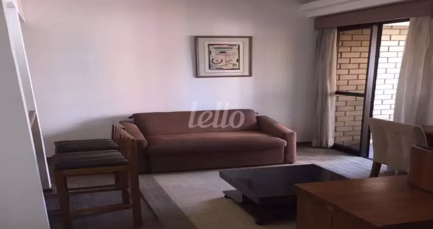 Flat com 1 quarto para alugar na Avenida Ibijaú, --, Indianópolis, São Paulo