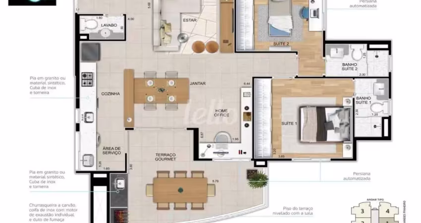 Apartamento com 3 quartos à venda na Rua Platina, 295, Vila Azevedo, São Paulo