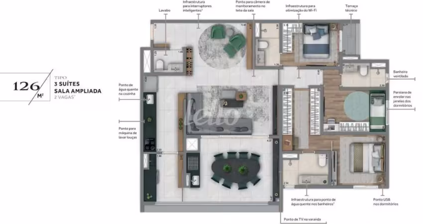 Apartamento com 3 quartos à venda na Rua São Nicásio, 136, Alto da Mooca, São Paulo