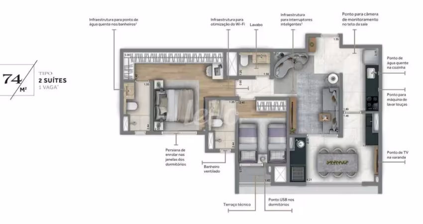Apartamento com 2 quartos à venda na Rua São Nicásio, 136, Alto da Mooca, São Paulo
