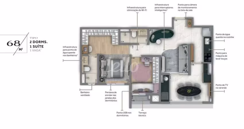 Apartamento com 2 quartos à venda na Rua São Nicásio, 136, Alto da Mooca, São Paulo