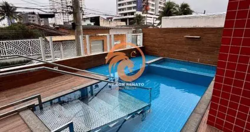 Apartamento na aviação na praia grande com 02 dormitórios e lazer