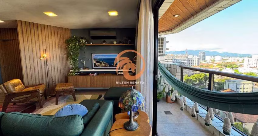 Apartamento impecável á venda com 3 suítes e 2 vagas de garagem em santos