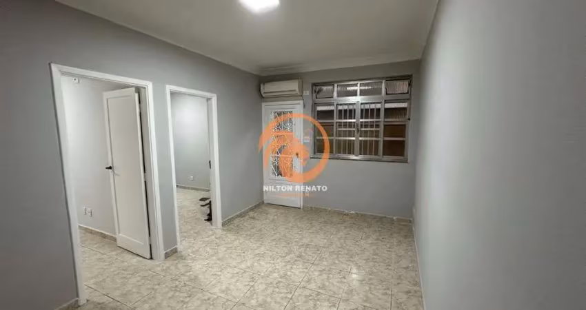 Apartamento térreo á venda no macuco em santos com 2 quartos