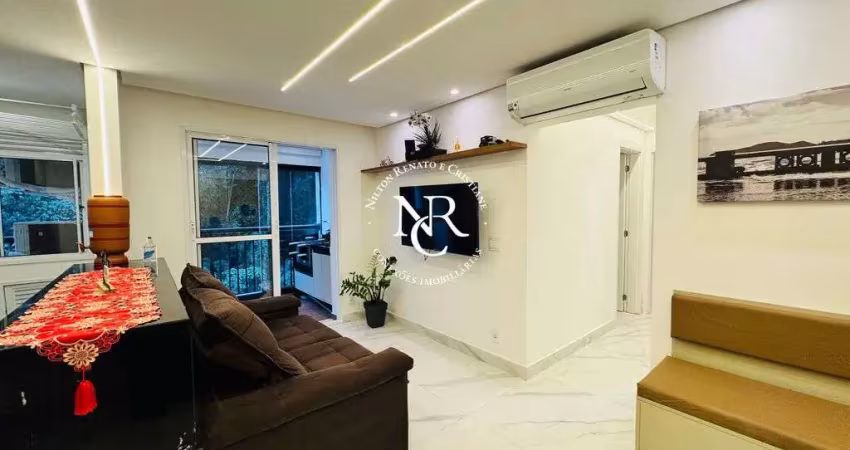 Apartamento á venda com 2 quartos no way orquidário no marapé em santos-sp