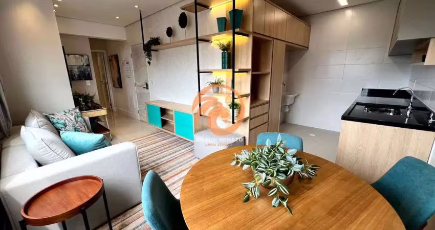 Apartamento novo á venda com 01 dormitórios na ponta da praia em santos-sp