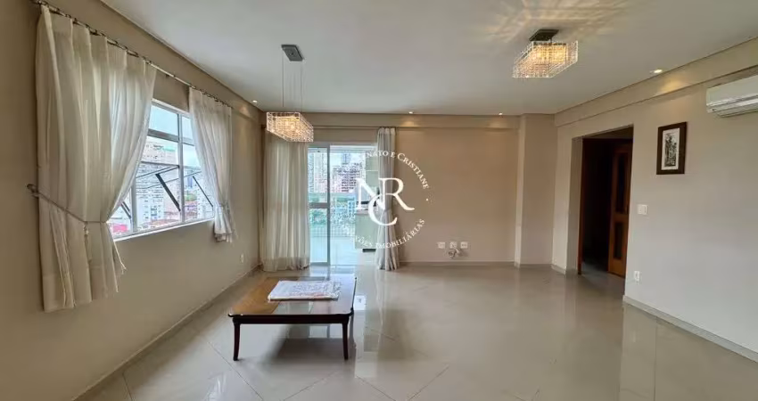 Apartamento amplo e confortável com 3 dormitórios e varanda na pompeia em santos