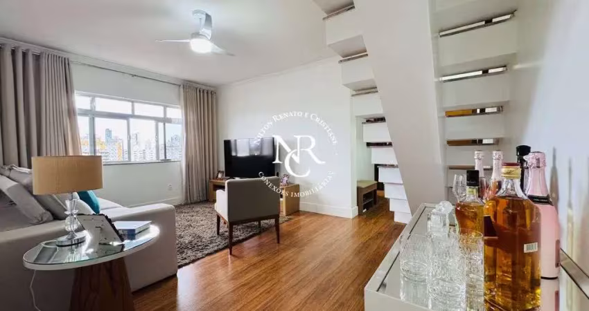 Cobertura duplex com 4 quartos à venda, 236m² - campo grande - santos