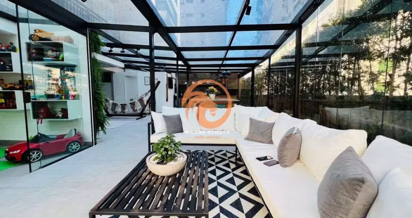 Apartamento garden á venda com 02 dormitórios no josé menino em santos